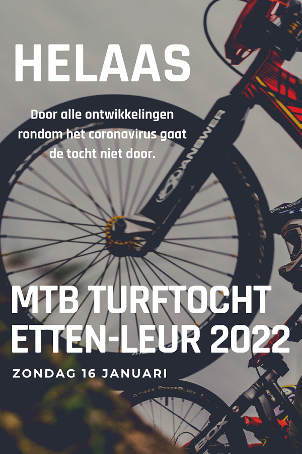 MTB Turftocht 2022 afgelast